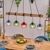 Koyoto Hanglamp, Kogellampje, Hanglamp Natuurlijke kleuren, Zwart, 5-lichts