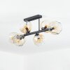 Ripoll Plafondlamp, Kogellampje Amber, Duidelijk, 6-lichts