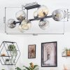 Koyoto Plafondlamp, Kogellampje Amber, Duidelijk, Rookkleurig, 8-lichts