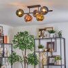 Ripoll Plafondlamp, Kogellampje Blauw, Chroom, Goud, Groen, Koperkleurig, Rookkleurig, 5-lichts