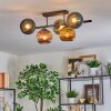 Koyoto Plafondlamp, Kogellampje Blauw, Goud, Groen, Koperkleurig, 5-lichts