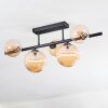 Chehalis Plafondlamp, Kogellampje Amber, 5-lichts