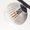 Koyoto Plafondlamp, Kogellampje Amber, Duidelijk, Rookkleurig, 5-lichts