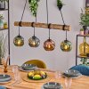 Ripoll Hanglamp, Kogellampje, Hanglamp Natuurlijke kleuren, Zwart, 4-lichts