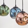 Ripoll Hanglamp, Kogellampje, Hanglamp Natuurlijke kleuren, Zwart, 4-lichts