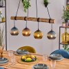 Koyoto Hanglamp, Kogellampje, Hanglamp Natuurlijke kleuren, Zwart, 4-lichts