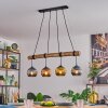 Koyoto Hanglamp, Kogellampje, Hanglamp Natuurlijke kleuren, Zwart, 4-lichts