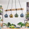 Ripoll Hanglamp, Kogellampje, Hanglamp Natuurlijke kleuren, Zwart, 4-lichts