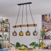 Ripoll Hanglamp, Kogellampje, Hanglamp Natuurlijke kleuren, Zwart, 4-lichts