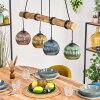 Koyoto Hanglamp, Kogellampje, Hanglamp Natuurlijke kleuren, Zwart, 4-lichts