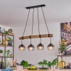Koyoto Hanglamp, Kogellampje, Hanglamp Natuurlijke kleuren, Zwart, 4-lichts