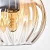 Koyoto Hanglamp, Kogellampje, Hanglamp Natuurlijke kleuren, Zwart, 4-lichts