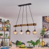 Koyoto Hanglamp, Kogellampje, Hanglamp Natuurlijke kleuren, Zwart, 4-lichts