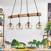 Koyoto Hanglamp, Kogellampje, Hanglamp Natuurlijke kleuren, Zwart, 4-lichts