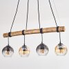 Koyoto Hanglamp, Kogellampje, Hanglamp Natuurlijke kleuren, Zwart, 4-lichts