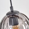 Koyoto Hanglamp, Kogellampje, Hanglamp Natuurlijke kleuren, Zwart, 4-lichts