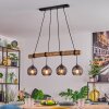 Koyoto Hanglamp, Kogellampje, Hanglamp Natuurlijke kleuren, Zwart, 4-lichts