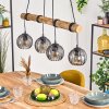 Koyoto Hanglamp, Kogellampje, Hanglamp Natuurlijke kleuren, Zwart, 4-lichts