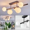 Chehalis Plafondlamp, Kogellampje Wit, 5-lichts