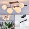 Chehalis Plafondlamp, Kogellampje Wit, 5-lichts