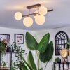 Chehalis Plafondlamp, Kogellampje Wit, 5-lichts
