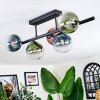 Chehalis Plafondlamp, Kogellampje Blauw, Groen, Duidelijk, Koperkleurig, 5-lichts
