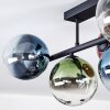 Chehalis Plafondlamp, Kogellampje Blauw, Groen, Duidelijk, Koperkleurig, 5-lichts