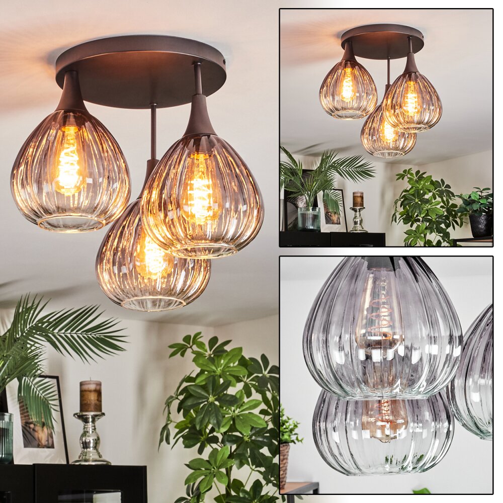 Rafel Plafondlamp Zwart, 3-lichts main product photo