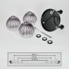 Rafel Plafondlamp Zwart, 3-lichts