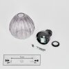Rafel Plafondlamp Zwart, 1-licht