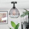 Rafel Plafondlamp Zwart, 1-licht