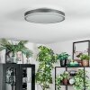 Salmi Plafondlamp, Paneel LED Grijs, Zilver, 1-licht