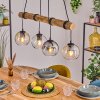 Koyoto Hanglamp, Kogellampje, Hanglamp Natuurlijke kleuren, Zwart, 4-lichts