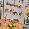 Koyoto Hanglamp, Kogellampje, Hanglamp Natuurlijke kleuren, Zwart, 4-lichts