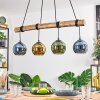 Koyoto Hanglamp, Kogellampje, Hanglamp Natuurlijke kleuren, Zwart, 4-lichts