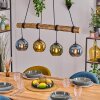 Koyoto Hanglamp, Kogellampje, Hanglamp Natuurlijke kleuren, Zwart, 4-lichts