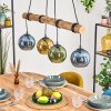 Koyoto Hanglamp, Kogellampje, Hanglamp Natuurlijke kleuren, Zwart, 4-lichts