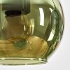 Koyoto Hanglamp, Kogellampje, Hanglamp Natuurlijke kleuren, Zwart, 4-lichts