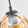 Koyoto Hanglamp, Kogellampje, Hanglamp Natuurlijke kleuren, Zwart, 4-lichts