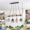 Koyoto Hanglamp, Kogellampje, Hanglamp Natuurlijke kleuren, Zwart, 4-lichts