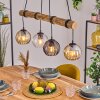Koyoto Hanglamp, Kogellampje, Hanglamp Natuurlijke kleuren, Zwart, 4-lichts
