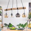 Koyoto Hanglamp, Kogellampje, Hanglamp Natuurlijke kleuren, Zwart, 4-lichts