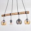 Koyoto Hanglamp, Kogellampje, Hanglamp Natuurlijke kleuren, Zwart, 4-lichts