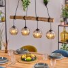 Koyoto Hanglamp, Kogellampje, Hanglamp Natuurlijke kleuren, Zwart, 4-lichts