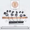Koyoto Hanglamp, Kogellampje, Hanglamp Natuurlijke kleuren, Zwart, 4-lichts