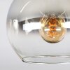 Koyoto Plafondlamp, Kogellampje Chroom, Duidelijk, Rookkleurig, 2-lichts
