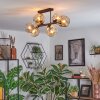 Ripoll Plafondlamp, Kogellampje Amber, 6-lichts