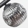 Ripoll Plafondlamp, Kogellampje Rookkleurig, 6-lichts