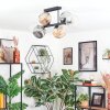 Ripoll Plafondlamp, Kogellampje Amber, Duidelijk, Rookkleurig, 6-lichts