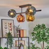 Ripoll Plafondlamp, Kogellampje Blauw, Goud, Groen, Koperkleurig, 5-lichts